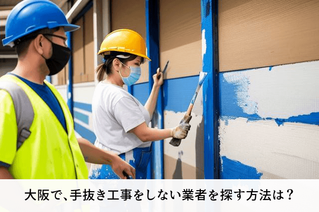 大阪で、手抜き工事をしない業者を探す方法は？