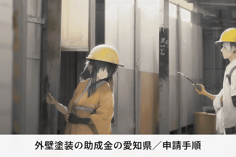 外壁塗装の助成金の愛知県／申請手順