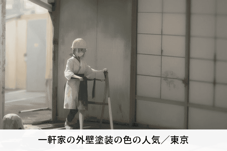 一軒家の外壁塗装の色の人気／東京