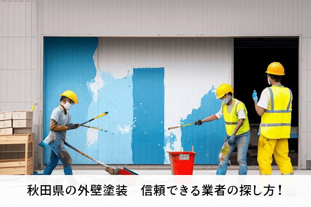 秋田県の外壁塗装　信頼できる業者の探し方！