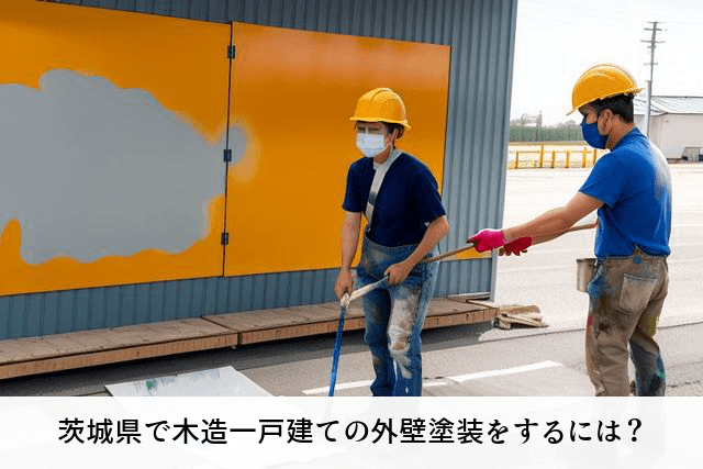 茨城県で木造一戸建ての外壁塗装をするには？