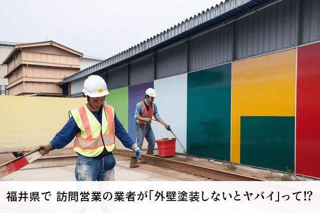福井県で 訪問営業の業者が「外壁塗装しないとヤバイ」って！？