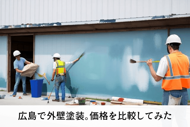広島で外壁塗装。価格を比較してみた