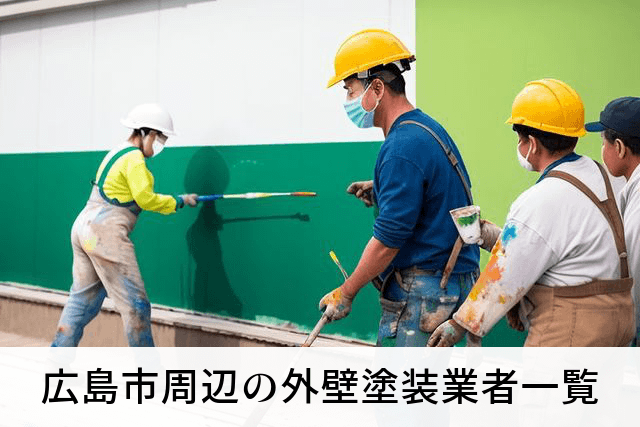 広島市周辺の外壁塗装業者一覧