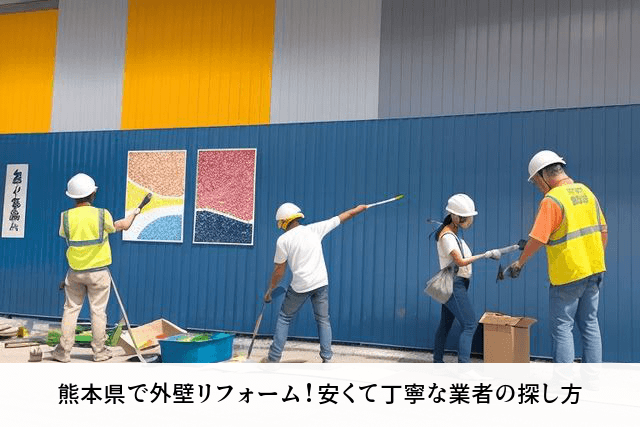 熊本県で外壁リフォーム！安くて丁寧な業者の探し方