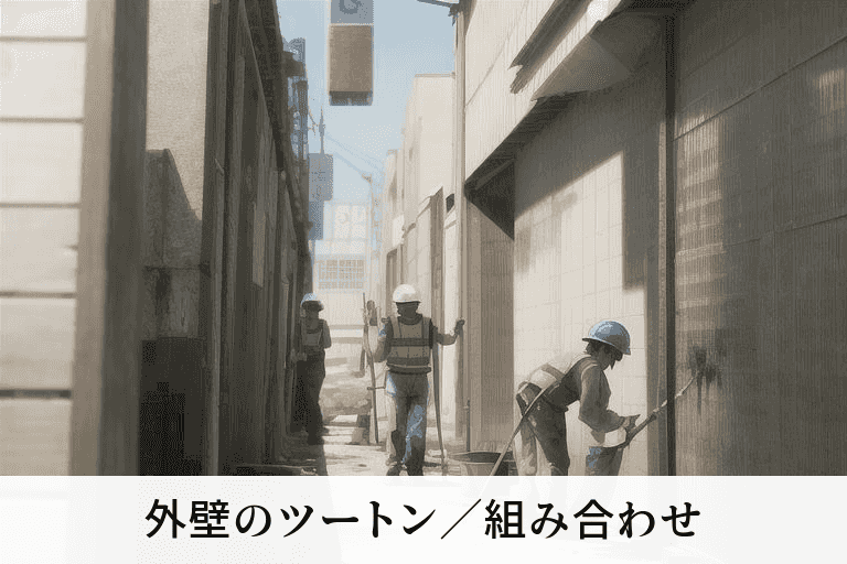 外壁のツートン／組み合わせ