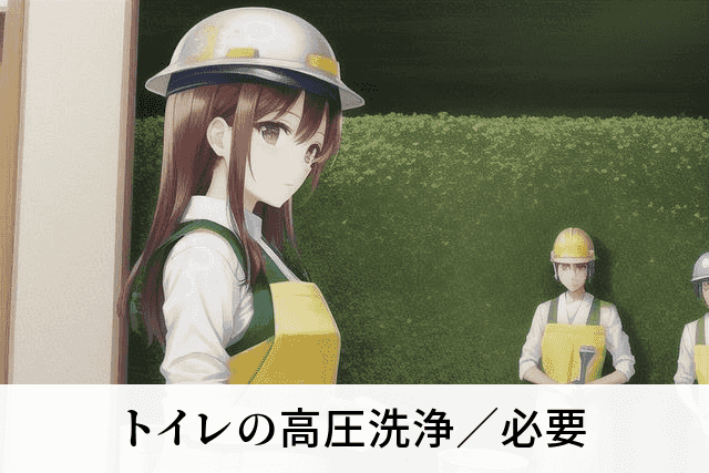 トイレの高圧洗浄／必要