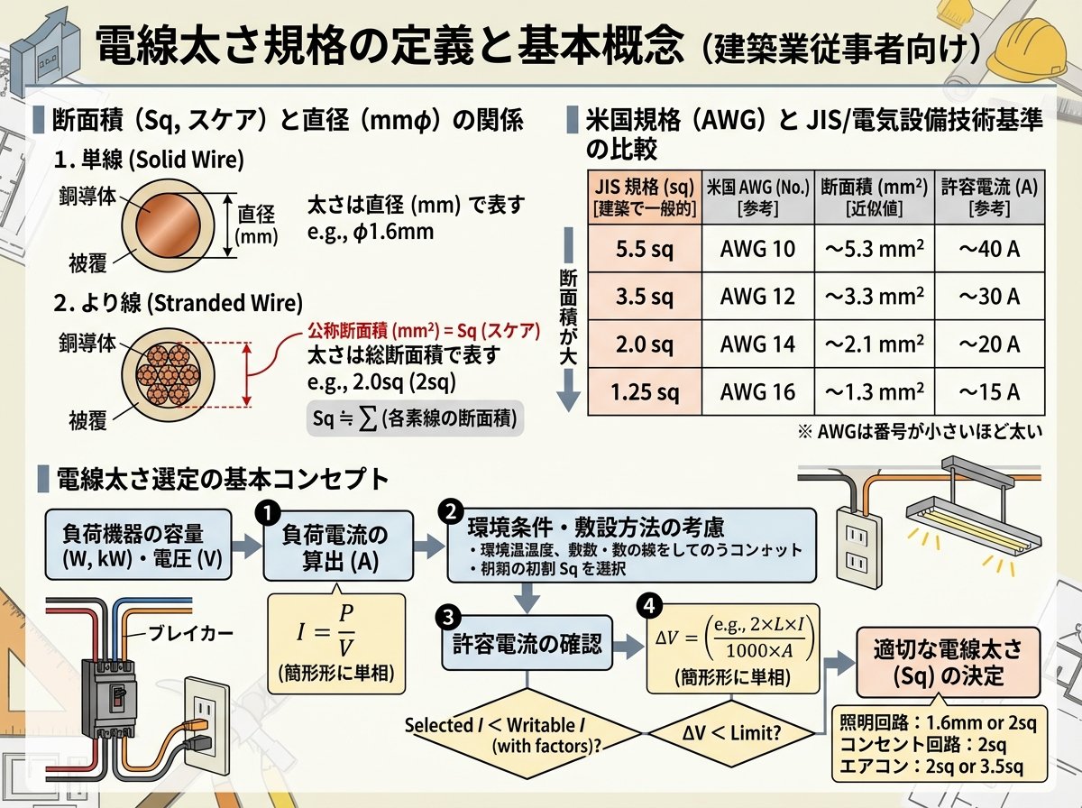 電線太さ規格の定義と基本概念