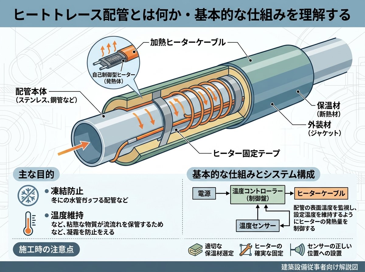 ヒートトレース配管とは何か・基本的な仕組みを理解する