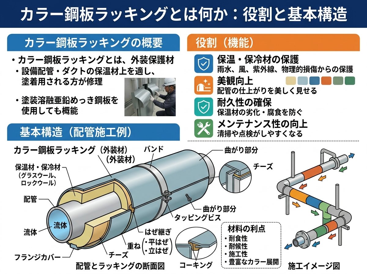 カラー鋼板ラッキングとは何か:役割と基本構造