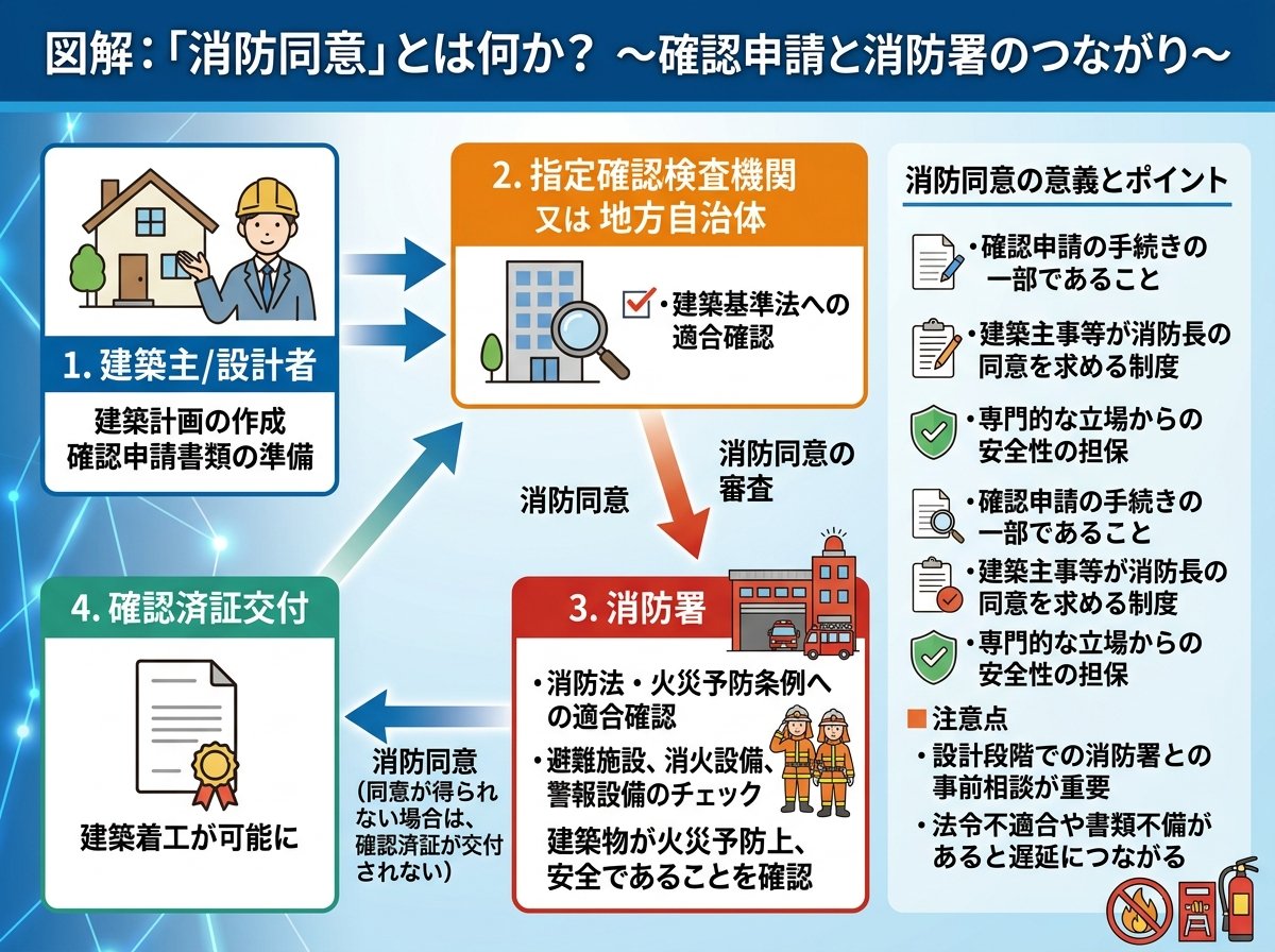 消防同意とは何か：確認申請と消防署のつながり