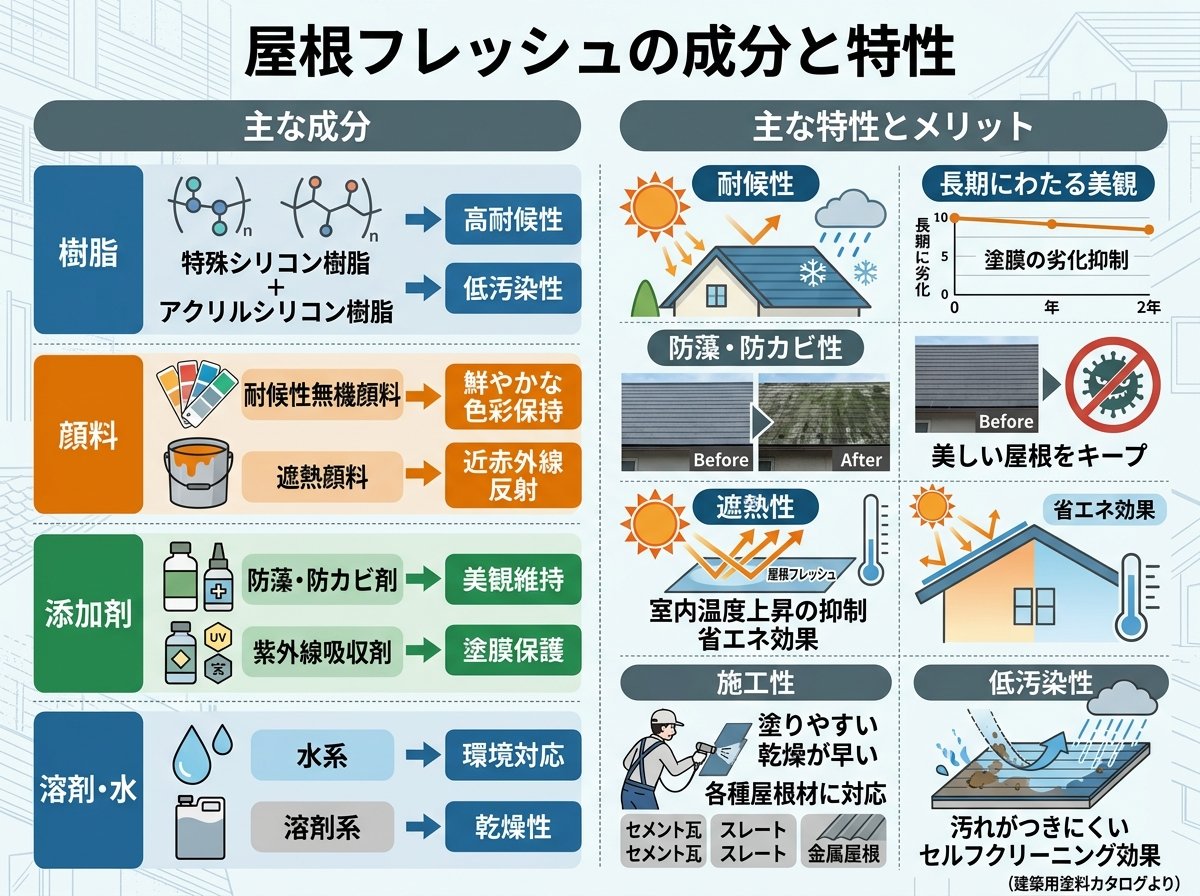 屋根フレッシュの成分と特性